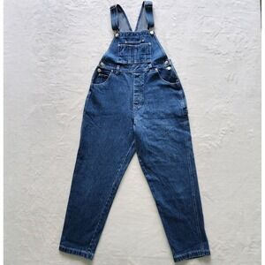 Vintage Denim Overalls Youth 16 Years Carpenter Dungarees 80s 90s Y2K Streetwear